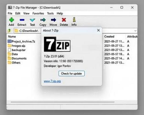 7-Zip - Névjegy