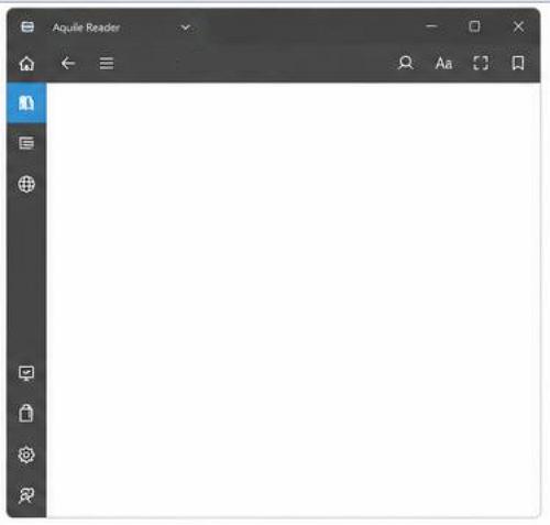 Aquile Reader - E-könyv gyűjtemények megjelenítése