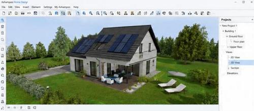 Ashampoo Home Design - kertek tervezése