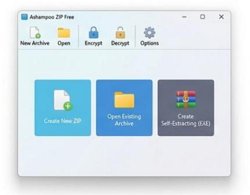 Ashampoo ZIP Free - Arcivum kezelő