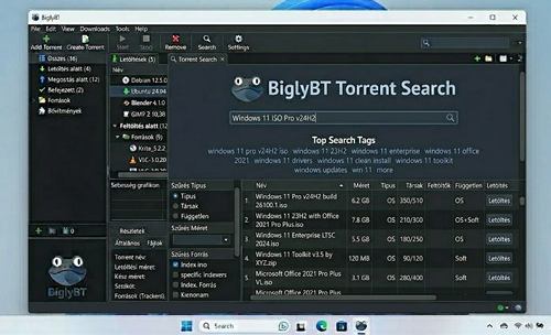 BiglyBT - Torrent kereső