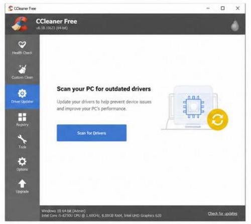 Illesztőprogramok frissítése a CCleaner programmal