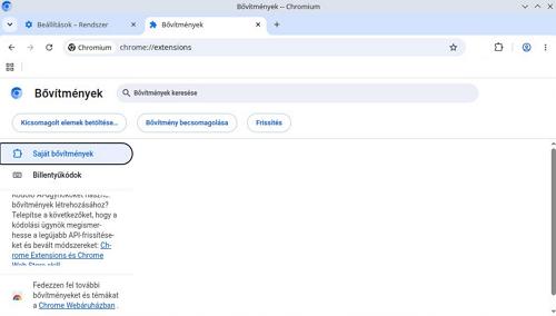 Chromium Portable - Bővítmények