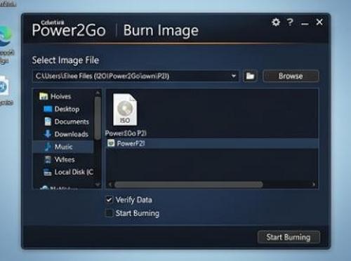 CyberLink Power2Go - ISO készítés