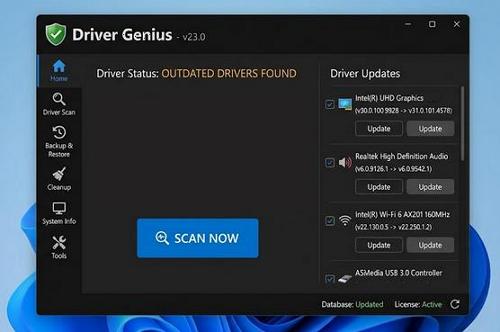 Driver Genius - Elavult illesztőprogramok