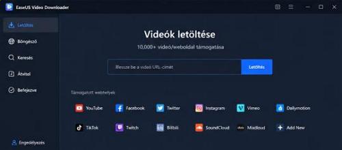 EaseUS Video Downloader - YouTube Videó kereső