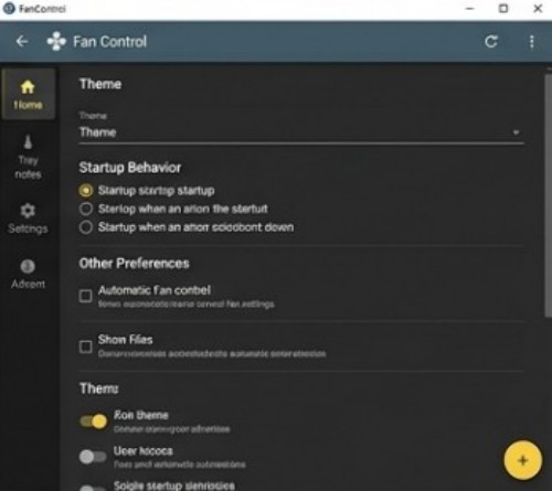 A hűtésvezérléshez felhasznált hőmérséklet-érzékelők (CPU Core, GPU, alaplapi szenzorok) listája és hozzárendelési felülete, ahol az egyes szenzorok törölhetők, átnevezhetők vagy átlagolhatók.