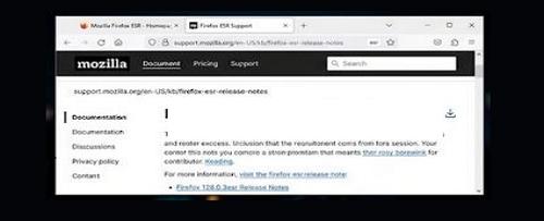 Firefox ESR - Hosszútávú kiadás