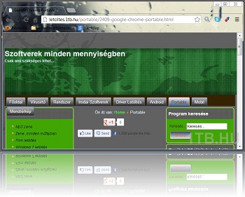 Google Chrome képek az alkalmazásról Google Chrome screenshot