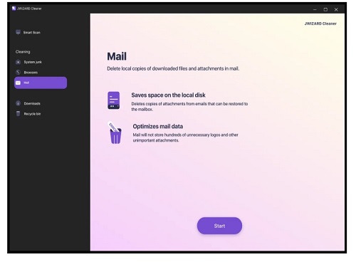 JWIZARD Cleaner - Karbantartó program