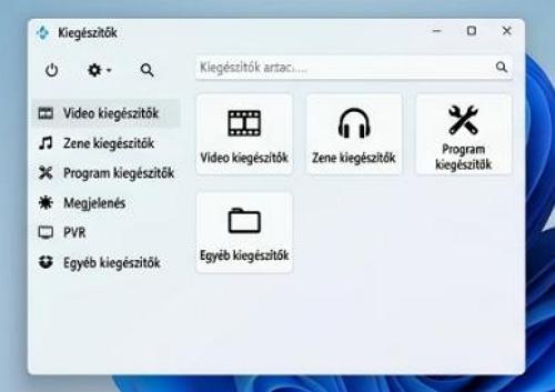 Kodi Portable - Videók és Fájlok: A helyi mappák és médiatárak böngészője, ahol külön kategóriákba rendezve érhetők el a meghajtókon tárolt filmek, sorozatok és egyéb videófájlok.