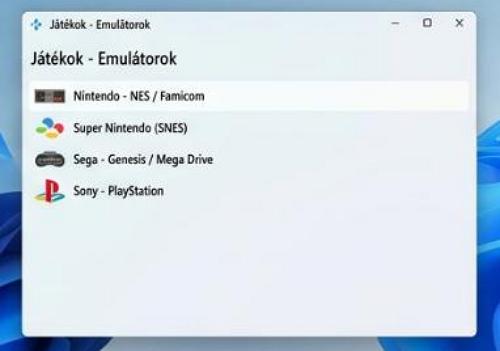 Kodi Portable – Játék emulátorok: A retro játékok futtatására szolgáló menüpont, amely a klasszikus konzolok (Nintendo NES, SNES, Sega Genesis, Sony PlayStation) emulációját teszi lehetővé.