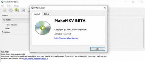 MakeMKV - Névjegy