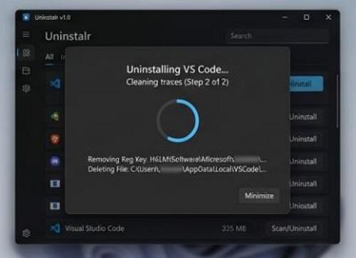 Uninstalr - program törlése