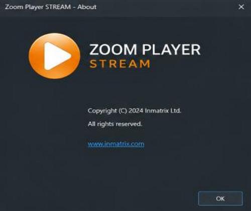 Zoom Player STREAM - Névjegy