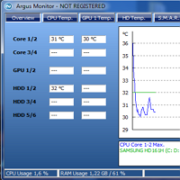 Argus Monitor - Rendszer információ program 