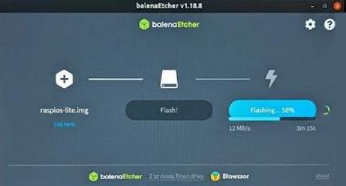 balenaEtcher - Flash meghajtó írása