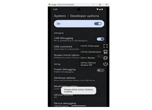 scrcpy - Wi-fi hálózoatról is futtathatjuk